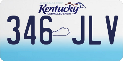 KY license plate 346JLV