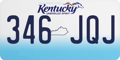 KY license plate 346JQJ