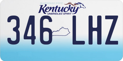 KY license plate 346LHZ