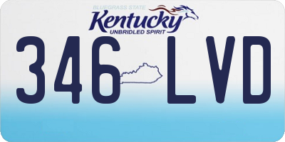 KY license plate 346LVD