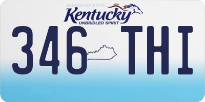 KY license plate 346THI