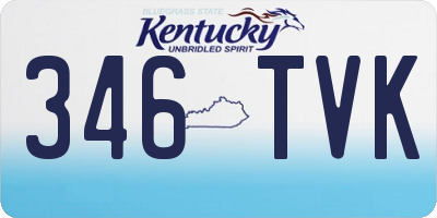 KY license plate 346TVK