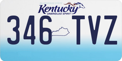 KY license plate 346TVZ