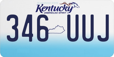 KY license plate 346UUJ