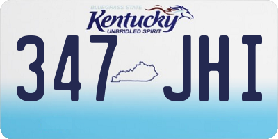 KY license plate 347JHI