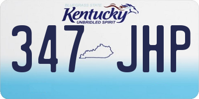 KY license plate 347JHP