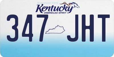KY license plate 347JHT