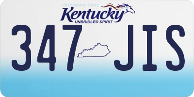 KY license plate 347JIS