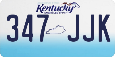 KY license plate 347JJK