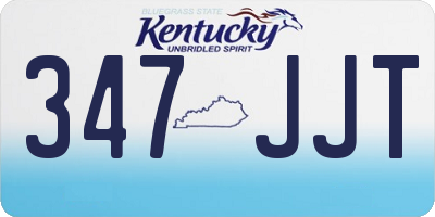 KY license plate 347JJT