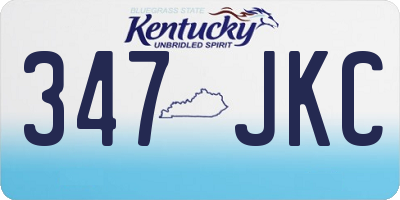 KY license plate 347JKC