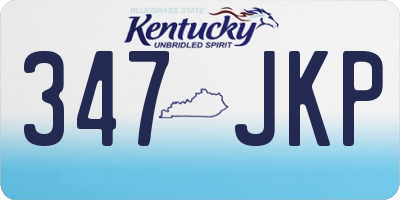 KY license plate 347JKP