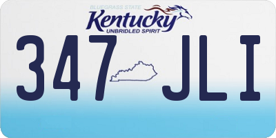 KY license plate 347JLI