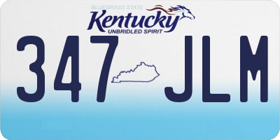 KY license plate 347JLM