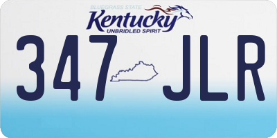 KY license plate 347JLR
