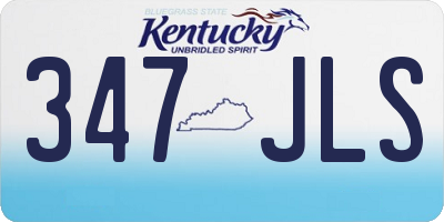 KY license plate 347JLS