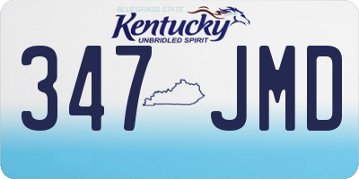 KY license plate 347JMD