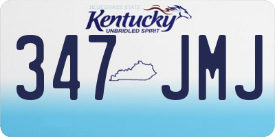 KY license plate 347JMJ