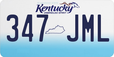 KY license plate 347JML