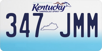 KY license plate 347JMM