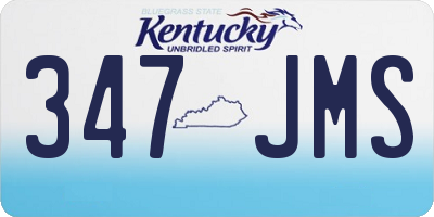 KY license plate 347JMS