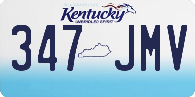 KY license plate 347JMV