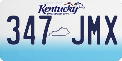 KY license plate 347JMX