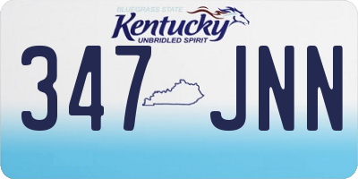 KY license plate 347JNN