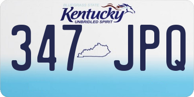 KY license plate 347JPQ