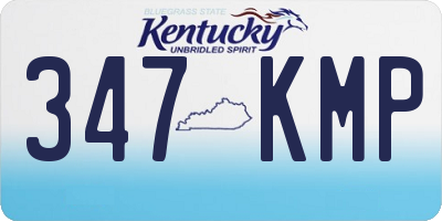 KY license plate 347KMP