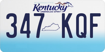 KY license plate 347KQF