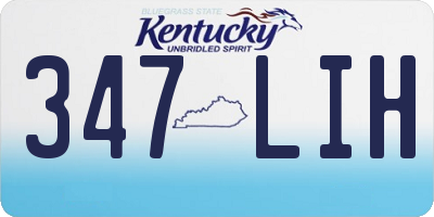 KY license plate 347LIH