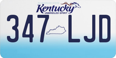 KY license plate 347LJD