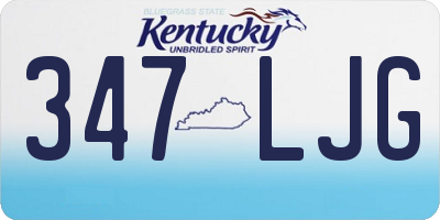 KY license plate 347LJG