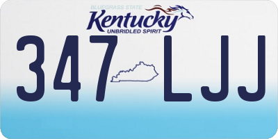 KY license plate 347LJJ