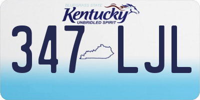 KY license plate 347LJL