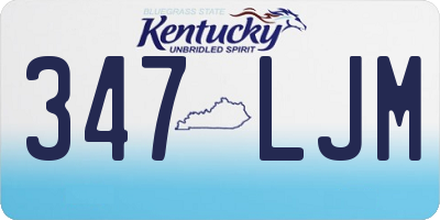 KY license plate 347LJM