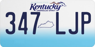 KY license plate 347LJP