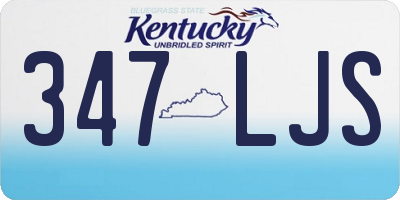 KY license plate 347LJS