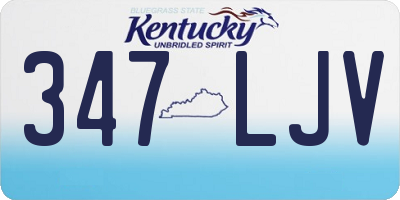 KY license plate 347LJV