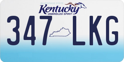 KY license plate 347LKG