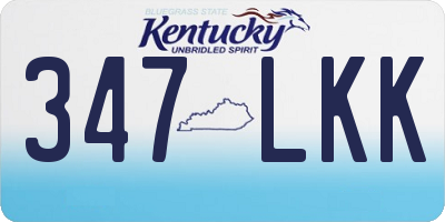 KY license plate 347LKK
