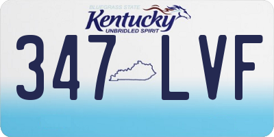 KY license plate 347LVF
