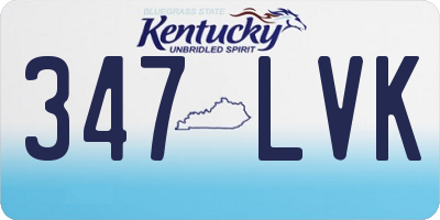KY license plate 347LVK
