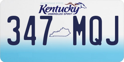 KY license plate 347MQJ
