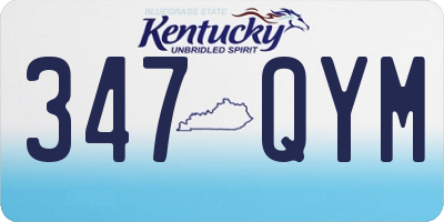 KY license plate 347QYM