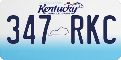 KY license plate 347RKC