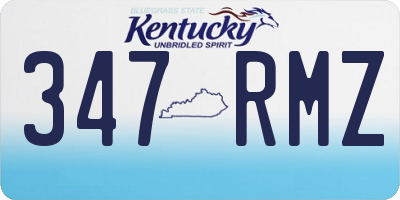 KY license plate 347RMZ