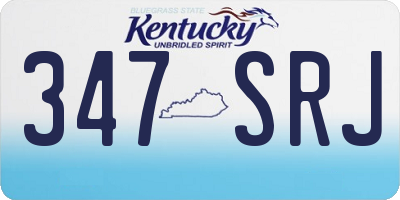 KY license plate 347SRJ