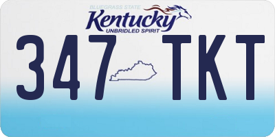 KY license plate 347TKT